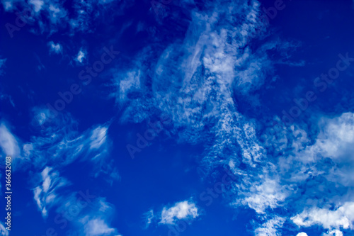 Cloudscape Against a Deep Blue Sky