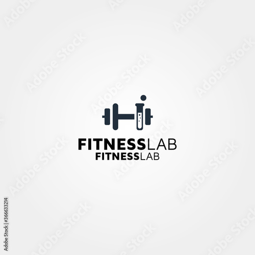Fitness Lab Vector logo design template