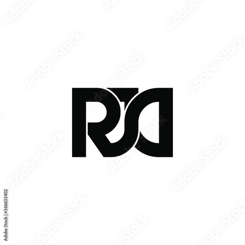 rjd letter original monogram logo design