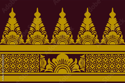 The design of Indonesian motifs is classic, by taking Balinese style as the main element