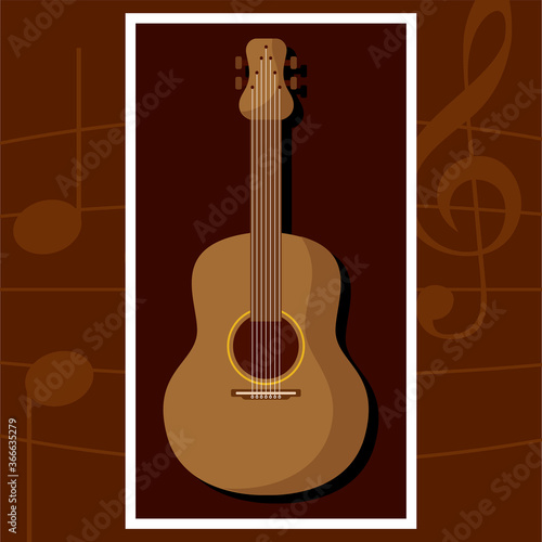 Classic acoustic guitar