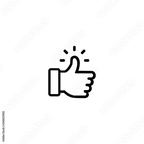 Thumbs up icon symbol vector