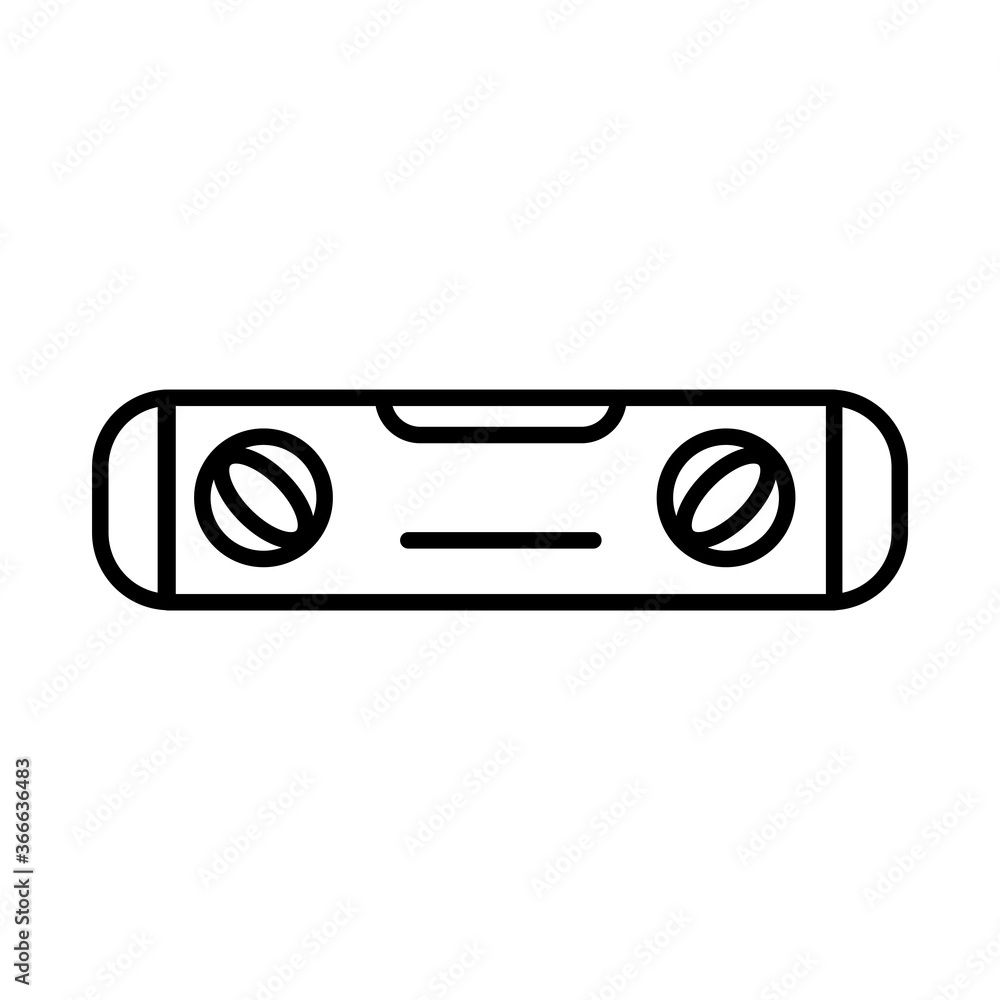 bubble level ruler building and engineering tool repair maintenance and construction line style icon bubble level ruler building and engineering tool repair maintenance and construction line style icon
