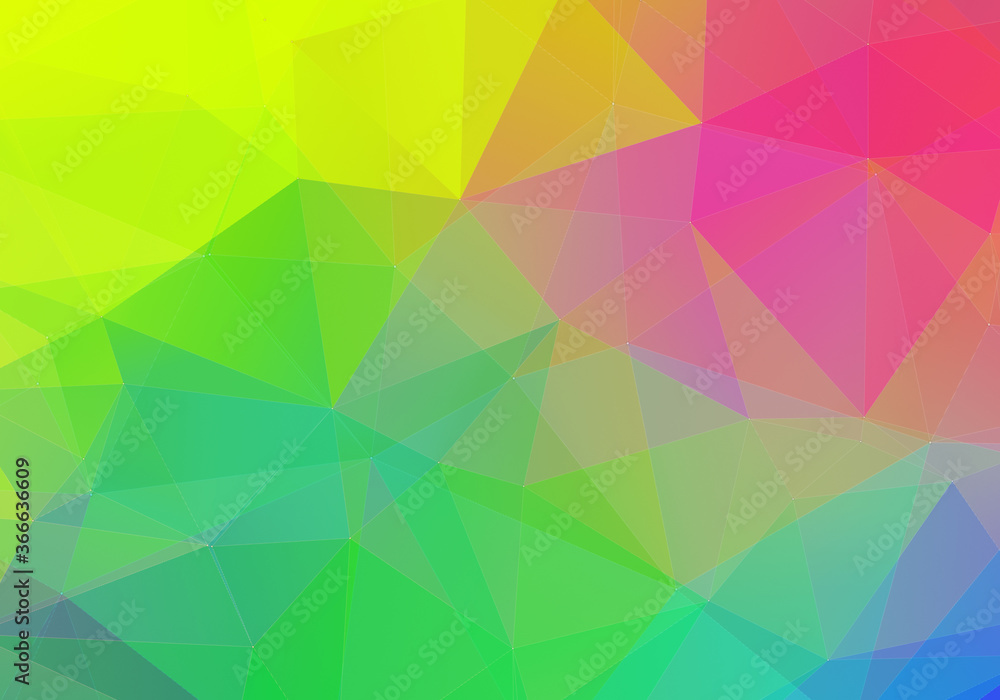 Obraz premium Abstract colorful triangle background. 3D render triangles modern for background wallpaper and Business template.
