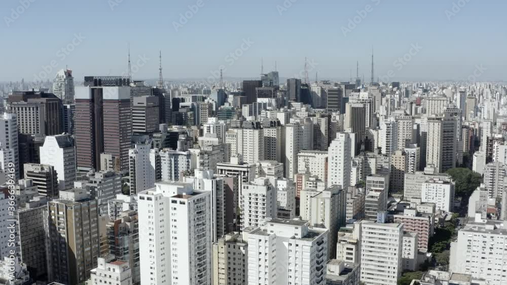 Aerial view of the city of Sao Paulo, Brazil. Aerial view of the city of Sao Paulo, Brazil.
