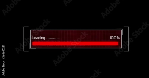 Loading lower third. 4K motion graphics element.