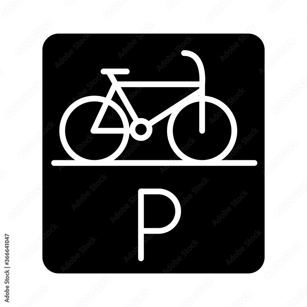 parking bicycle road sign transport silhouette style icon design parking bicycle road sign transport silhouette style icon design