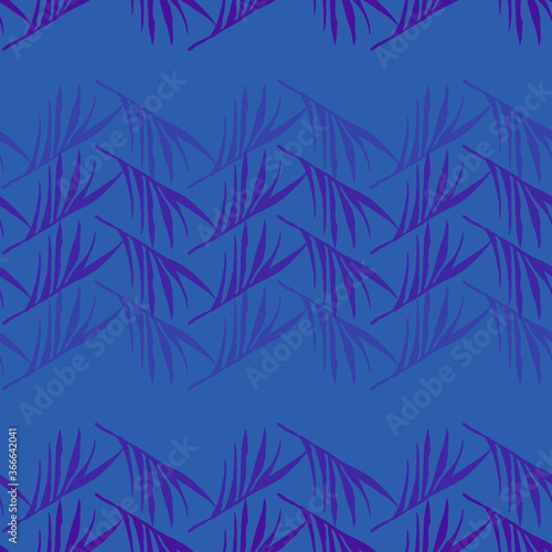 Trendy Tropical Vector Seamless Pattern. Banana Leaves Dandelion Feather Monstera Tropical Seamless Pattern. 