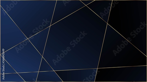 Blue Premium Triangular Pattern. Elegant Dark Platinum Chic Shapes 