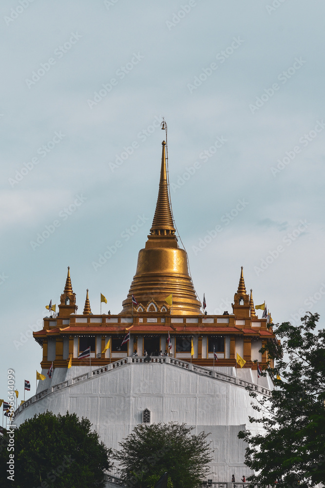 Templo Wat Saket de la ciudad de Bangkok Templo Wat Saket de la ciudad de Bangkok