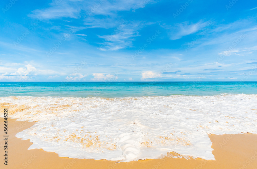Fototapeta premium Beach in summer day.