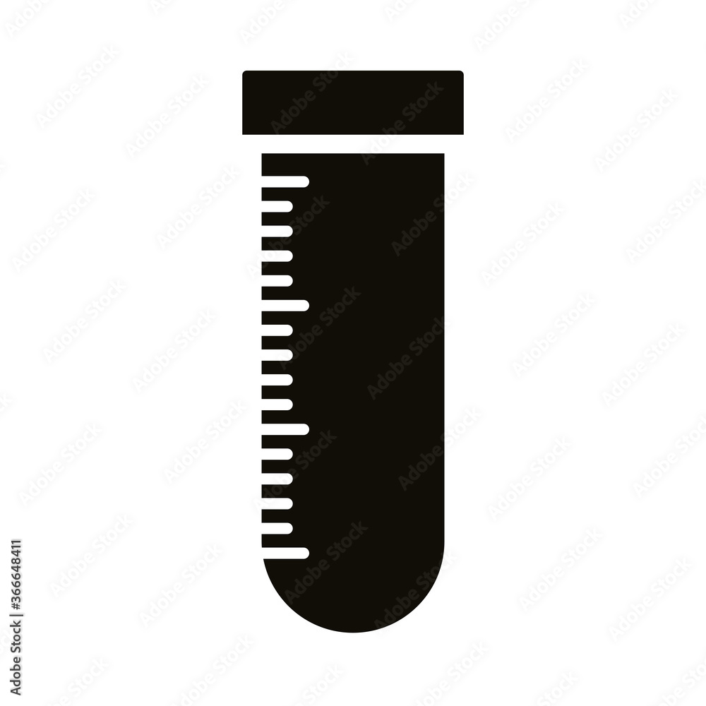 tube test laboratory silhouette style icon tube test laboratory silhouette style icon