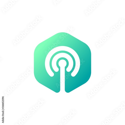 Signal Hexagon Telecommunication Logo