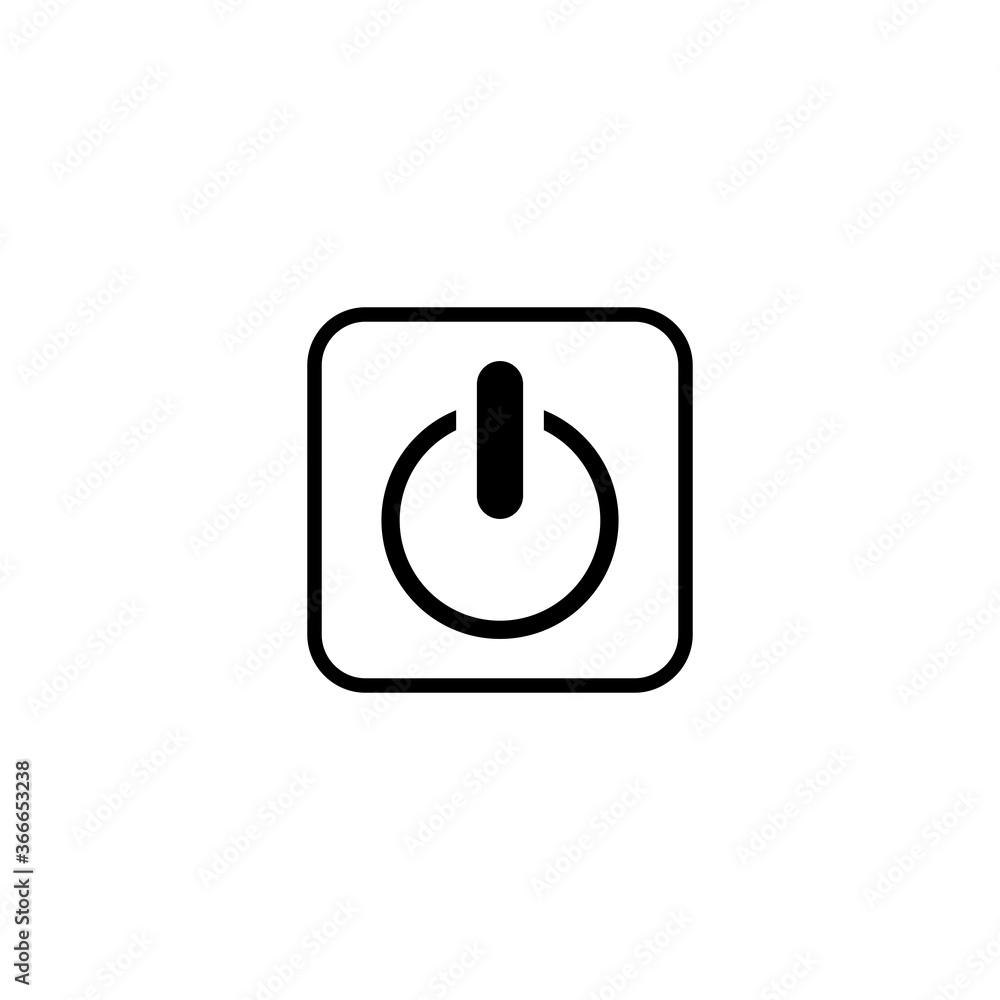 power button icon vector symbol isolated illustration white background power button icon vector symbol isolated illustration white background