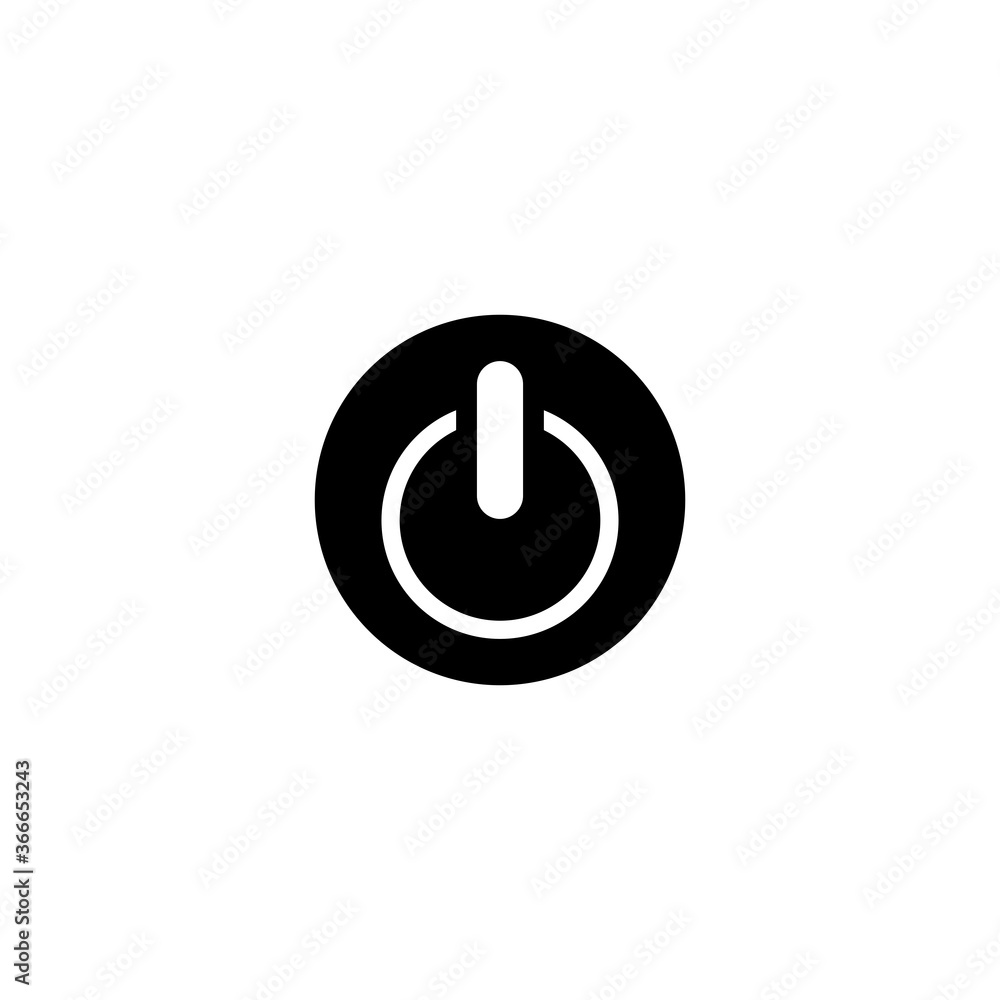 power button icon vector symbol isolated illustration white background power button icon vector symbol isolated illustration white background