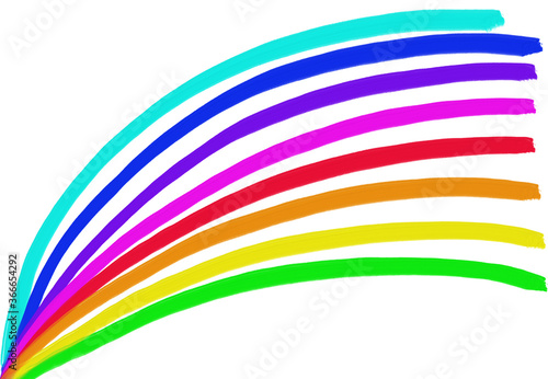 Minimalistic design with color gradients. Rainbow shades palette. Rainbow color gradations.  Variation of flag representing peace or gay pride flag or LGBT pride flag