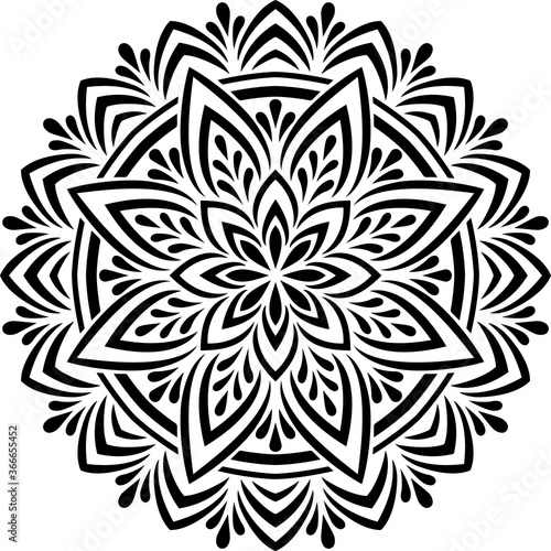 Mandala Pattern Stencil doodles sketch