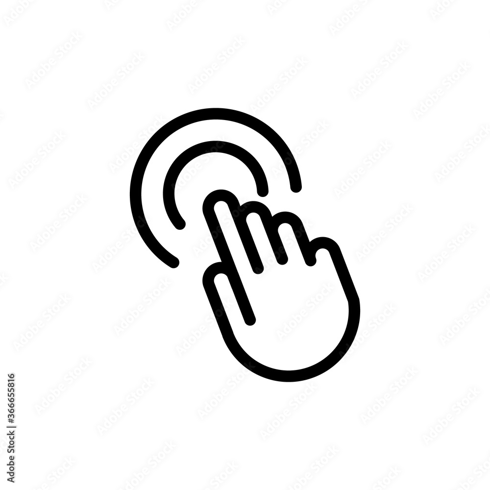 Hand clicking icon vector illustration EPS 10 Hand clicking icon vector illustration EPS 10