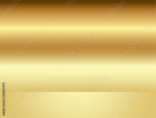 Empty gold gradient studio room Backdrop. luxury frame interior with copyspace for your creative project . Vector illustration EPS 10