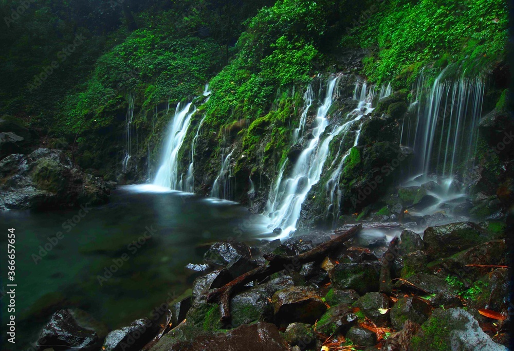 Air Terjun Langkuik Tamiang Waterfall in Malalak West Sumatera