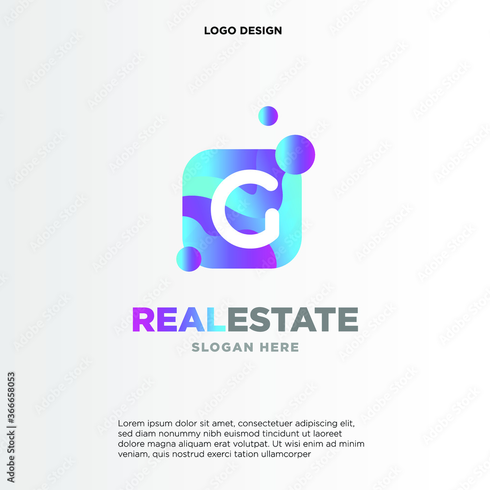 Letter G With Bubble, Initial Letter Logo For Your Company Name, Alphabet Logo Template Ready For Use, Modern Initial Logo Letter G With Bubble, Initial Letter Logo For Your Company Name, Alphabet Logo Template Ready For Use, Modern Initial Logo