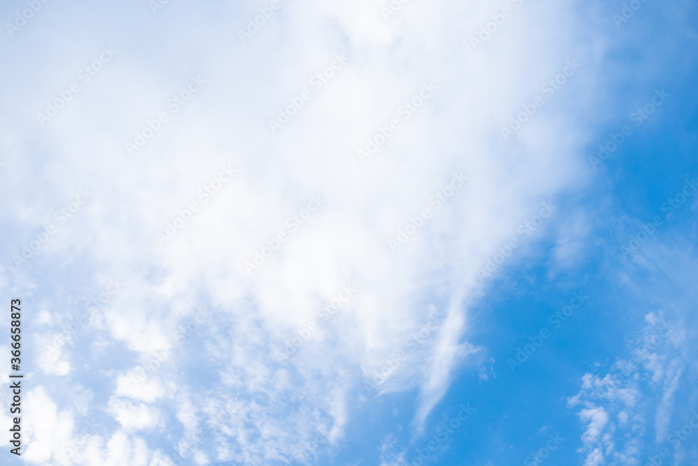 Cirrus Clouds in a Blue Sky background