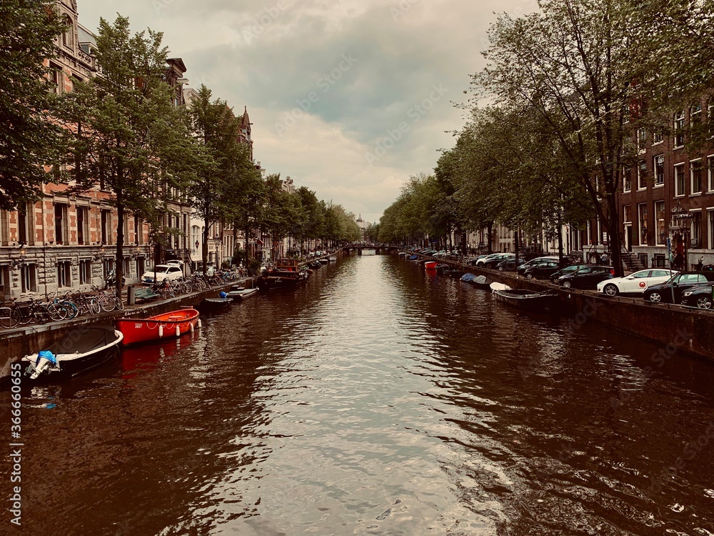 Fotografie canal in amsterdam
