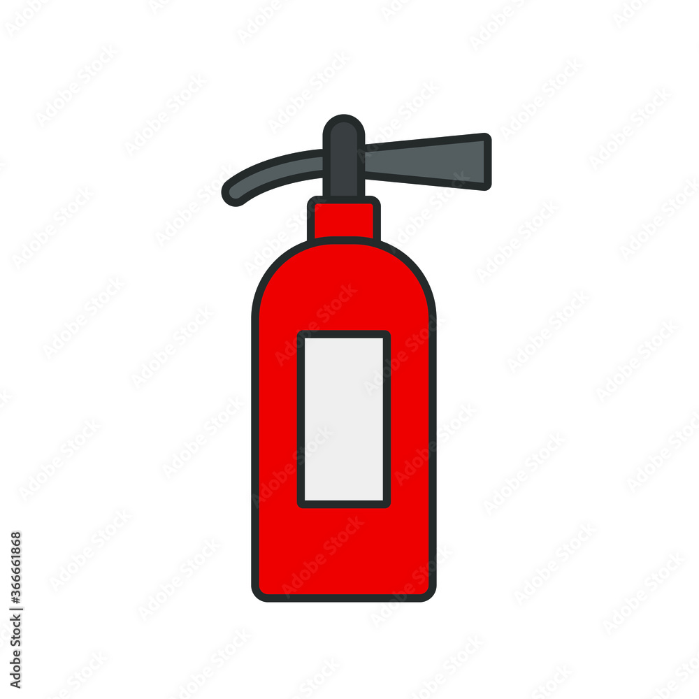 Fire extinguisher illustration Fire extinguisher illustration