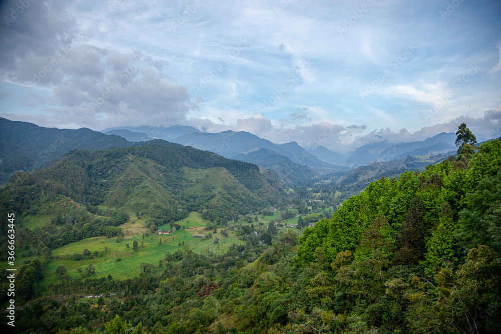 Stunning landscape in Quindio Colombia Valle de Cocora Stunning landscape in Quindio Colombia Valle de Cocora