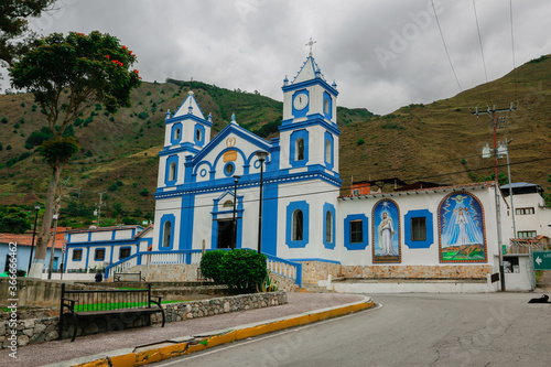 Beautiful catholic church in villages of Venezuela