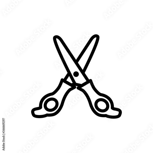 scissor icon vector trendy design