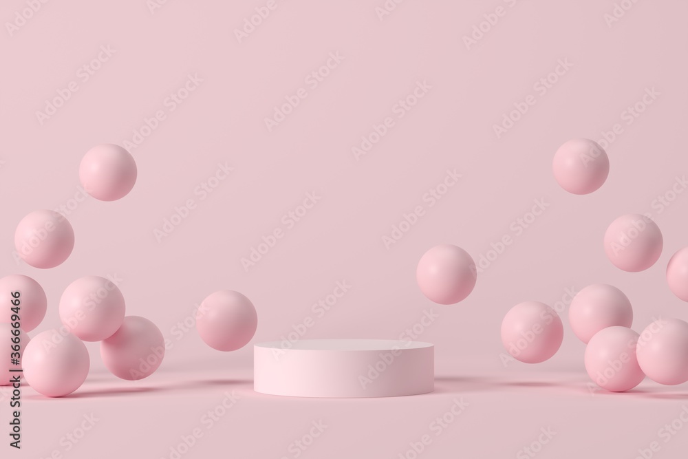 Minimal background, mock up scene with podium geometry shape for product display. 3D rendering Minimal background, mock up scene with podium geometry shape for product display. 3D rendering