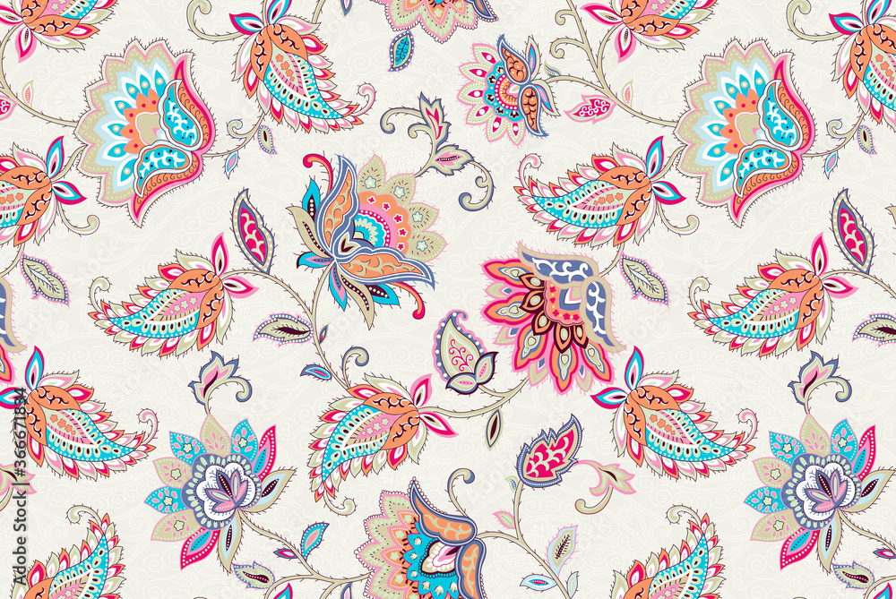 Classic paisley and fine lace pattern, Persian pattern,suitable for textile clothing and wallpaper design, invitation design Classic paisley and fine lace pattern, Persian pattern,suitable for textile clothing and wallpaper design, invitation design