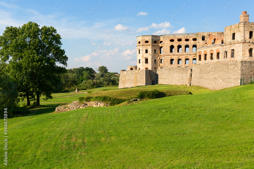 Ruins of 17th century castle  Krzyztopor, italian style palazzo in fortezza, Ujazd, Poland