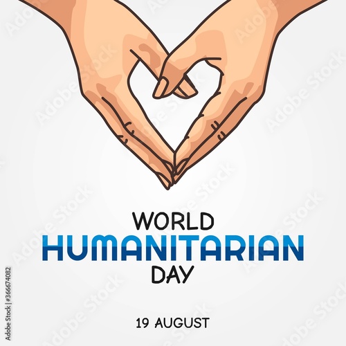 World Humanitarian Day Vector Illustration