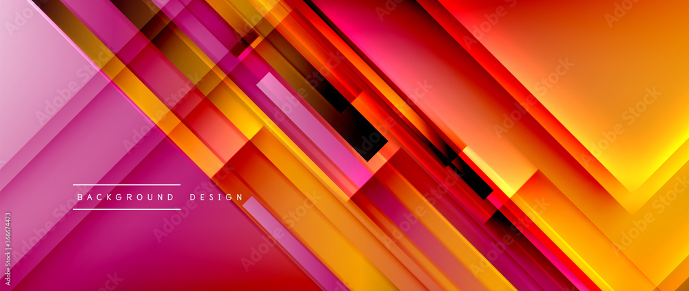 Dynamic lines on fluid color gradient. Trendy geometric abstract background for your text, logo or graphics Dynamic lines on fluid color gradient. Trendy geometric abstract background for your text, logo or graphics