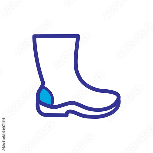 boot icon vector symbol template