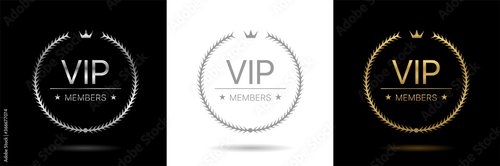 VIP members only labels VIP members only labels