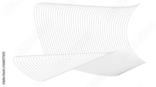 Wave Line White Background Wallpaper