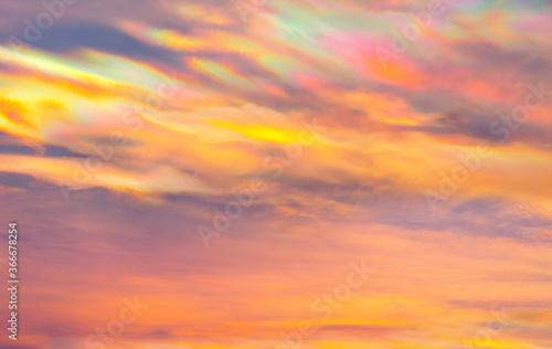 The sky with cloud beautiful Sunset background © wirakorn