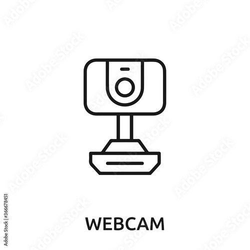 webcam icon vector. webcam sign symbol for modern design.