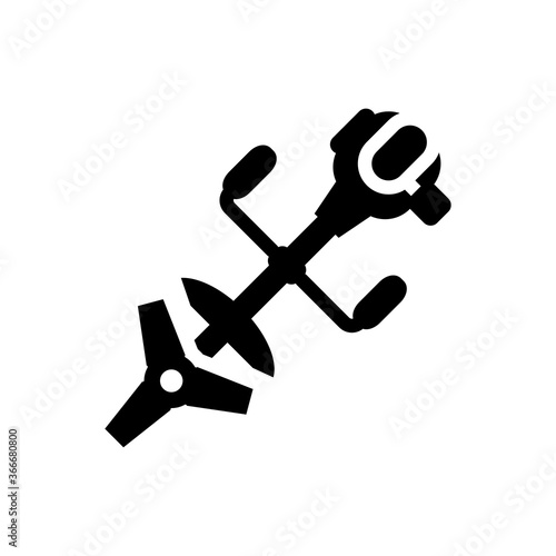 grass cutter icon vector design trendy