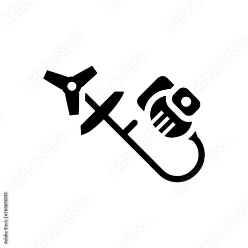 grass cutter icon vector design trendy