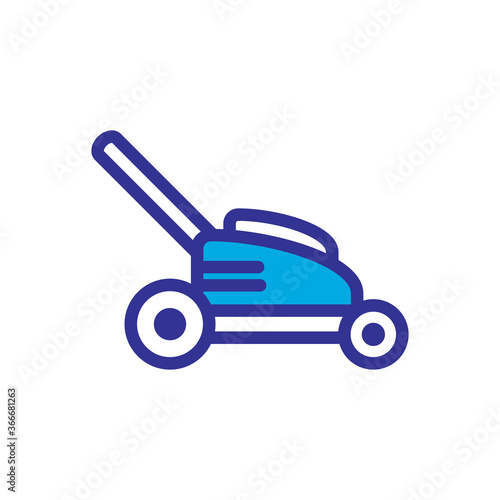 grass cutter icon vector design trendy