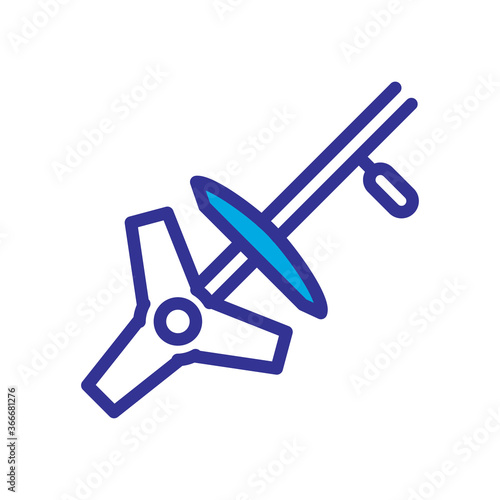 grass cutter icon vector design trendy