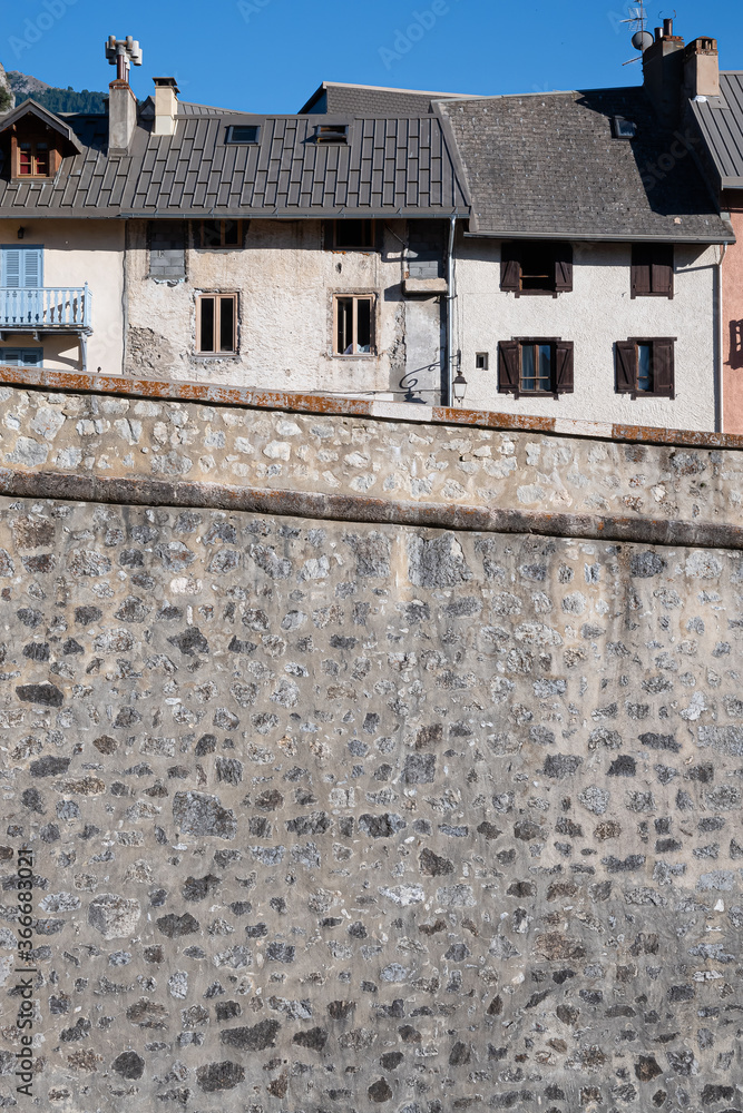 The walls and medieval town of Briancon