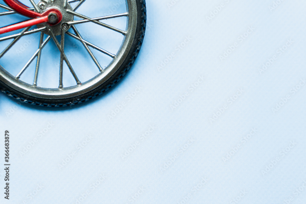 Fototapeta premium wheel of a bicycle