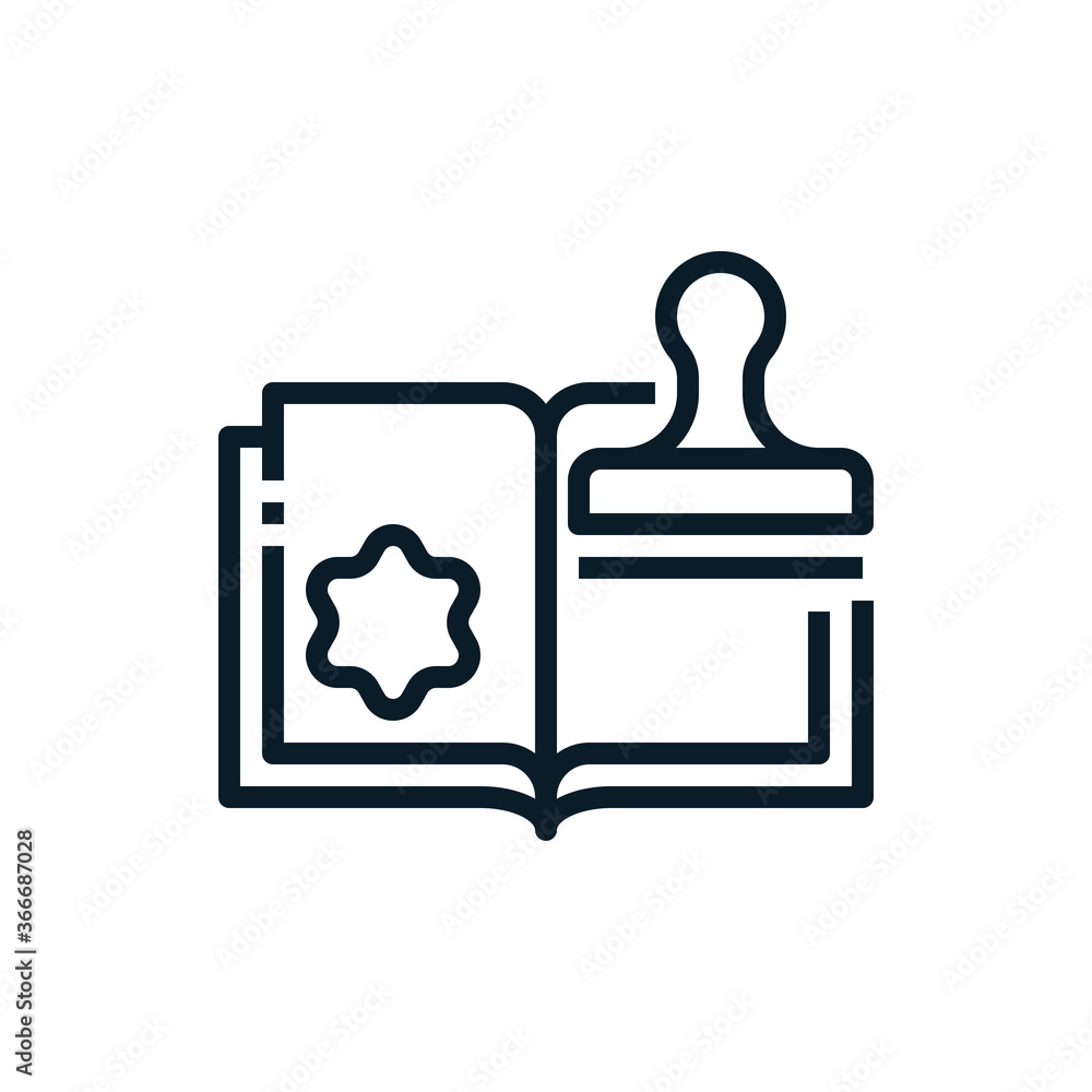 Seal, stamp, approved document outline icons. Vector illustration. Editable stroke. Isolated icon suitable for web, infographics, interface and apps. Seal, stamp, approved document outline icons. Vector illustration. Editable stroke. Isolated icon suitable for web, infographics, interface and apps.