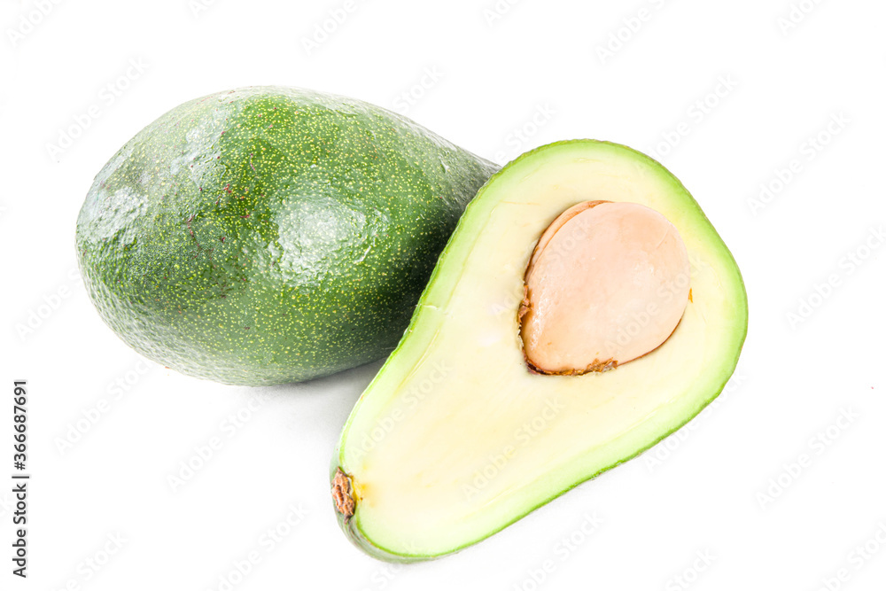 Avocado isolated on white Avocado isolated on white