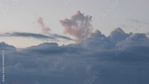 clouds over the mountains